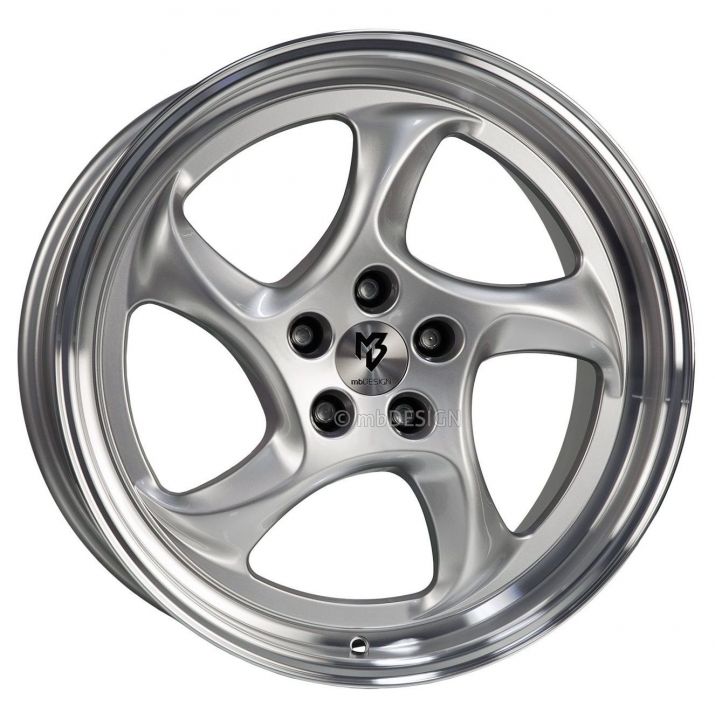 mbDESIGN<br>TURBO - Glanzsilber poliert (19x9.5)