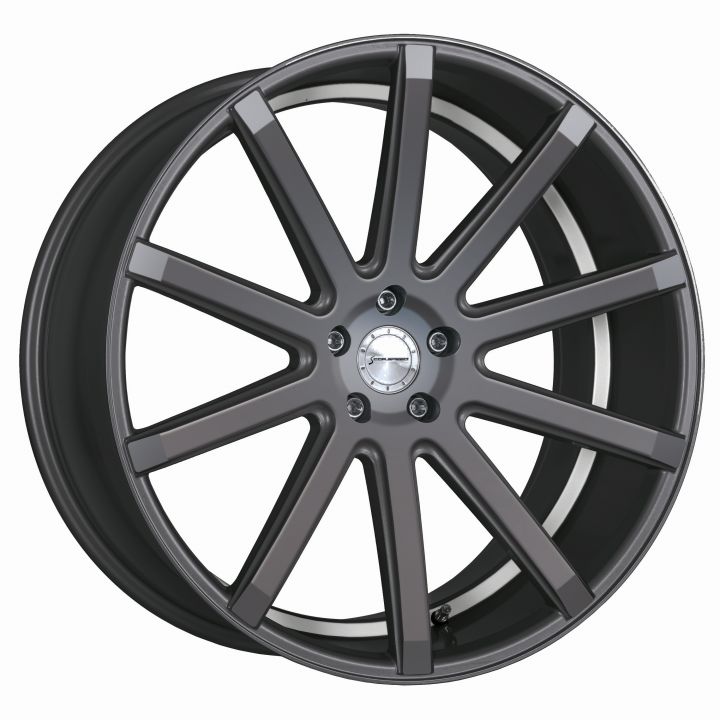 Corspeed<br>DeVille - Gunmetal Trimline Weiss (19x8.5)