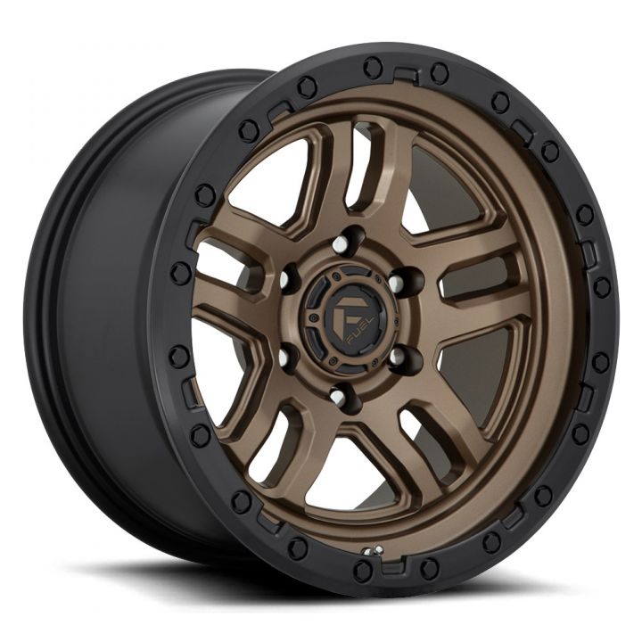 Fuel Wheels<br>Ammo Matte Bronze Black Lip (17x9)