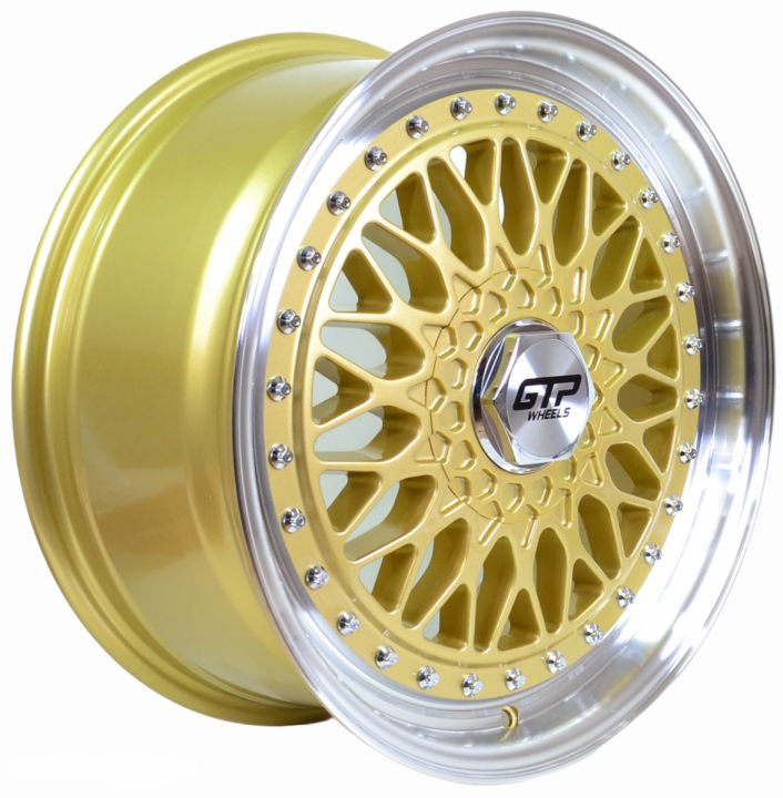 GTP Wheels<br>GTP 072 - Gold poliert (15x7)