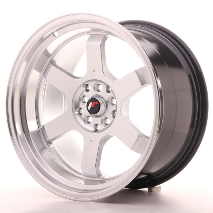 Japan Racing Wheels<br>JR12 Hyper Silver Polished Lip (18x10)