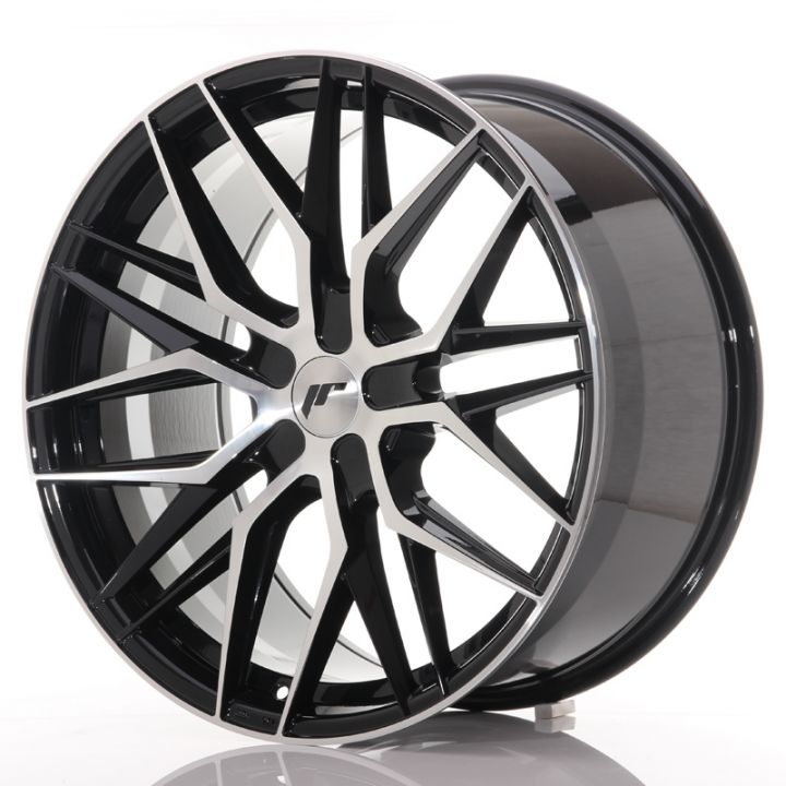 Japan Racing Wheels<br>JR28 Glossy Black Machined (21x10.5)