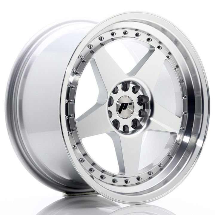 Japan Racing Wheels<br>JR6 Silver Machined (18x9.5)