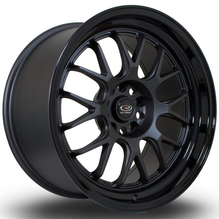 Rota Wheels<br>MXR Flat Gun Metal Gloss Black (18x9.5)