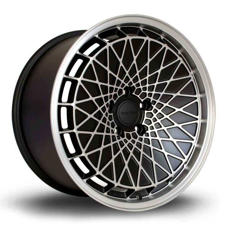 Rota Wheels<br>RM100 Matt Black Polished Face (18″)