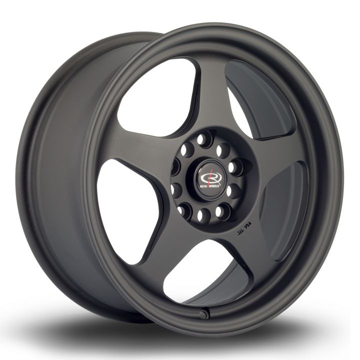 Rota Wheels<br>Slipstream Flat Black mit TUV Gutachten (16″)