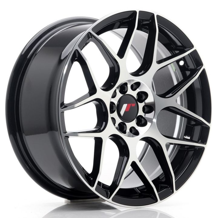 Japan Racing Wheels<br>JR18 Black Machined (17x8)