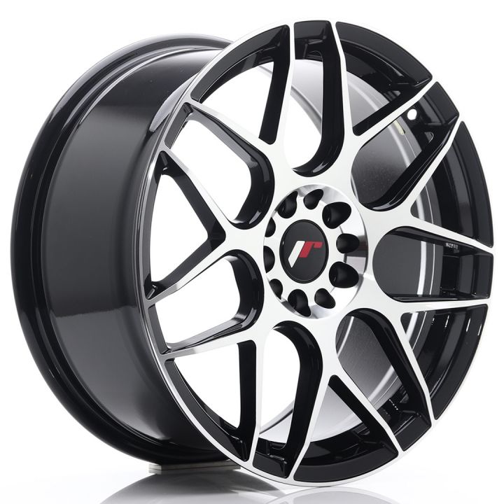 Japan Racing Wheels<br>JR18 Black Machined (18x8.5)