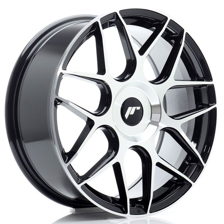 Japan Racing Wheels<br>JR18 Black Machined (18x7.5)