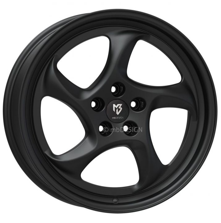 mbDESIGN<br>TURBO - Schwarz stumpfmatt (19x8.5)