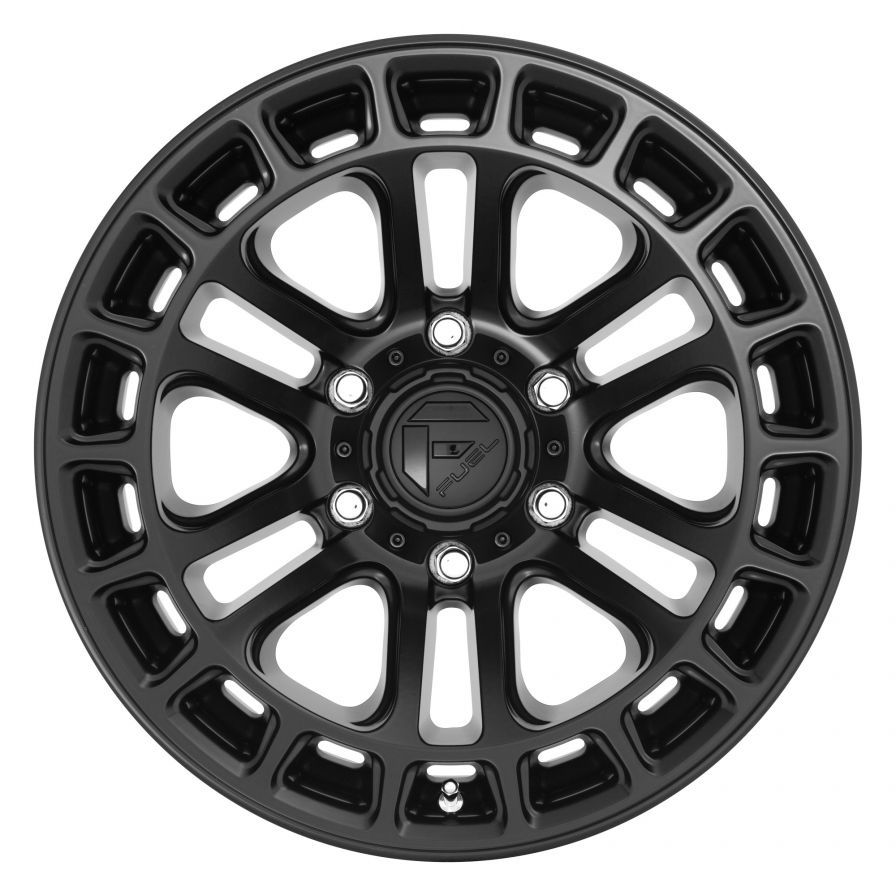 Fuel Wheels<br>Heater Matte Black (18x9)