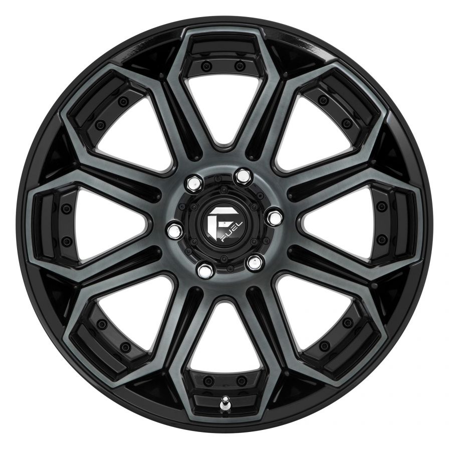 Fuel Wheels<br>Siege Gloss Black Dark Machined (22x10)