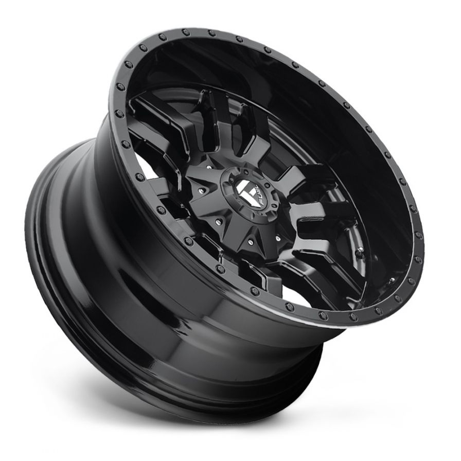 Fuel Wheels<br>Sledge Matte Black Gloss Lip (22x10)