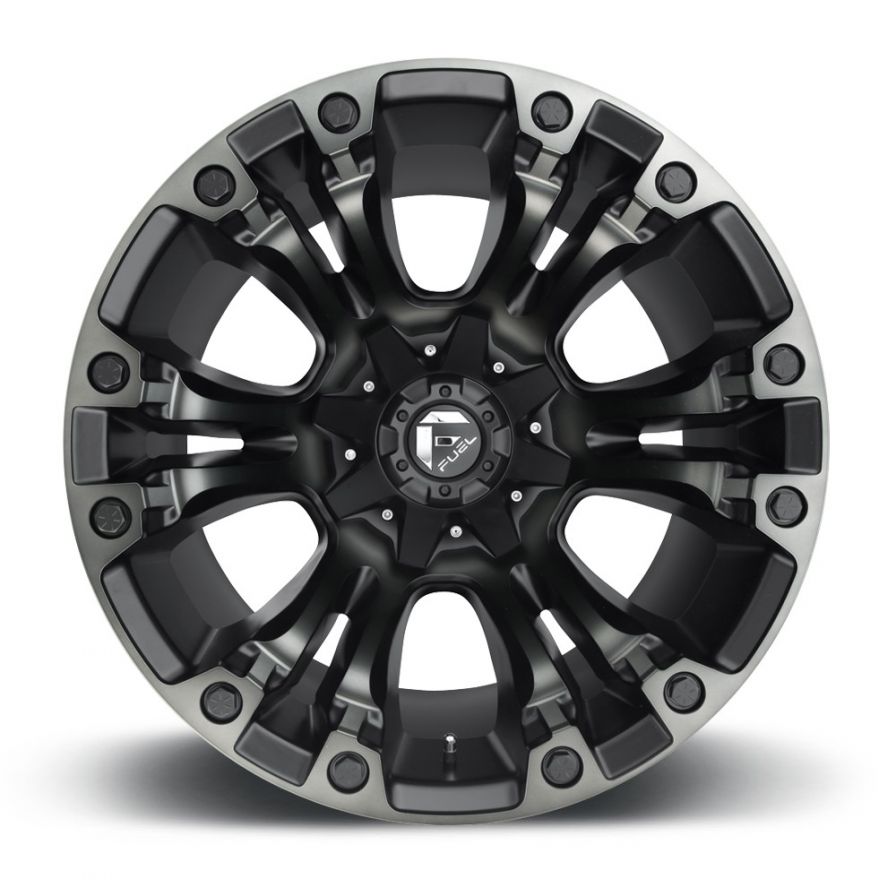 Fuel Wheels<br>Vapor Matte Black Machined (17x9)