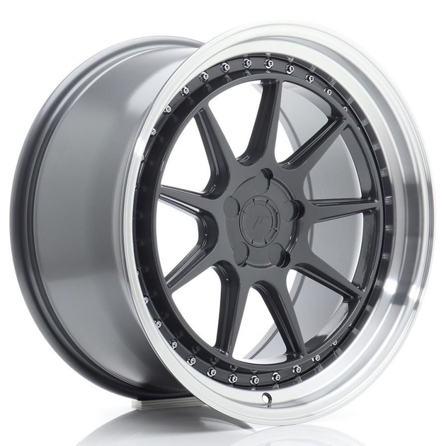 Japan Racing Wheels<br>JR47 Hyper Gray Machined (19x9.5)