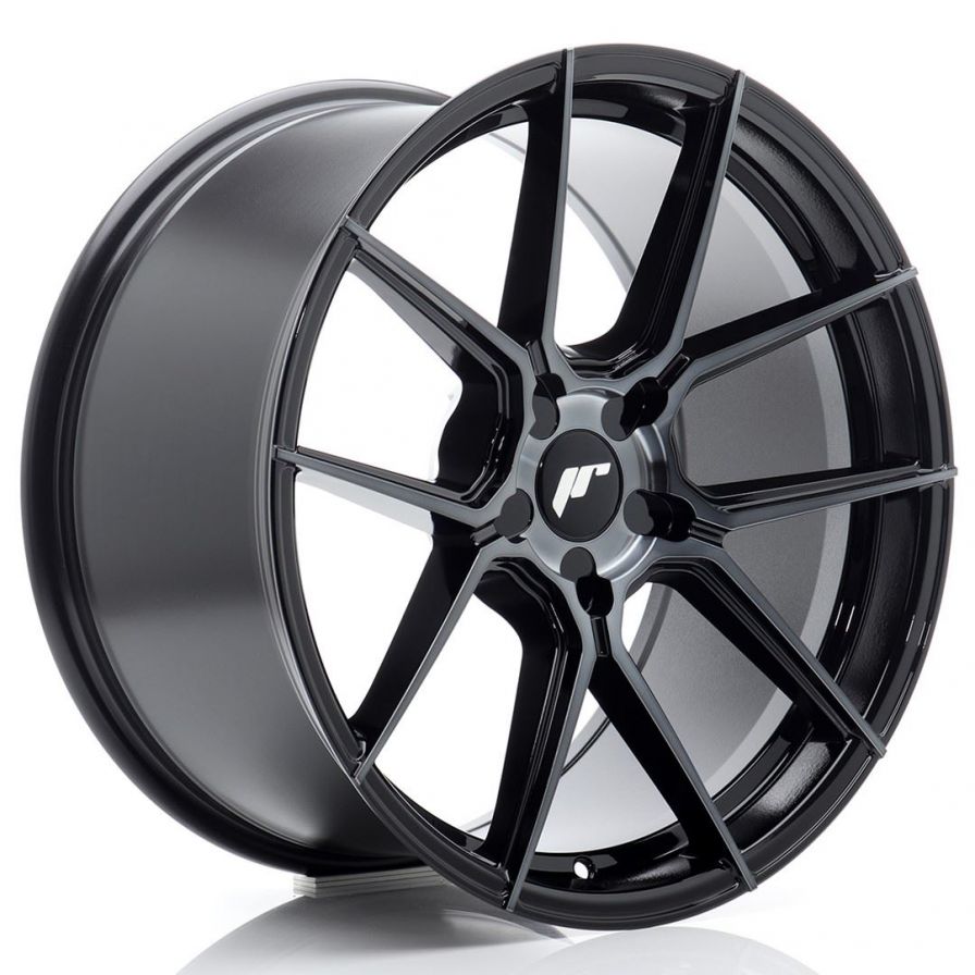 Japan Racing Wheels<br>JR30 Black Machined (19x9.5)