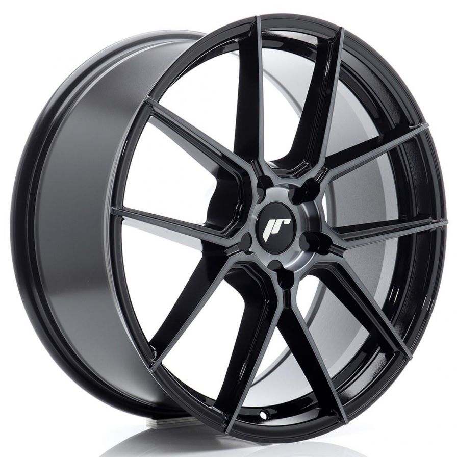 Japan Racing Wheels<br>JR30 Black Machined (20x8)