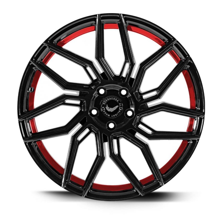 Barracuda<br>Dragoon - Higloss Black Trimline Red (20x10)