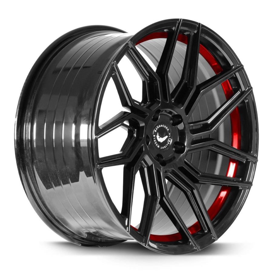 Barracuda<br>Dragoon - Higloss Black Trimline Red (20x10)