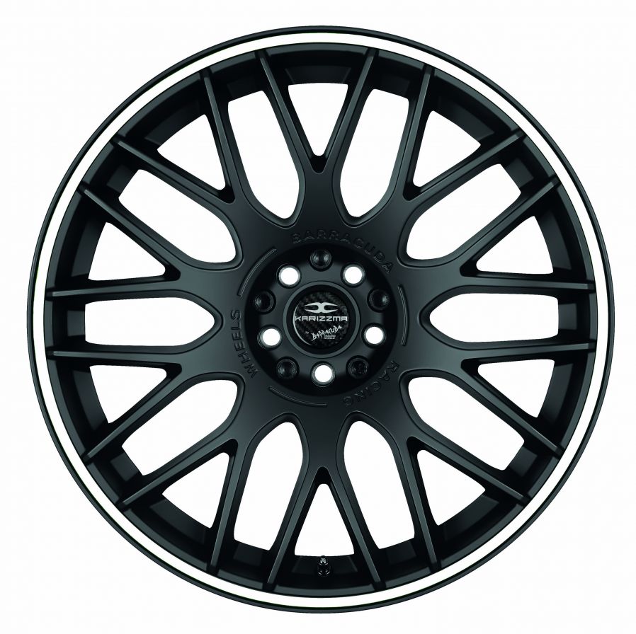 Barracuda<br>Karizzma - Matt Black Puresports Color Trim Weiss (18x8)