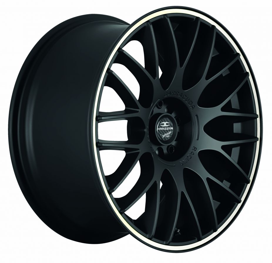 Barracuda<br>Karizzma - Matt Black Puresports Color Trim Weiss (18x8)