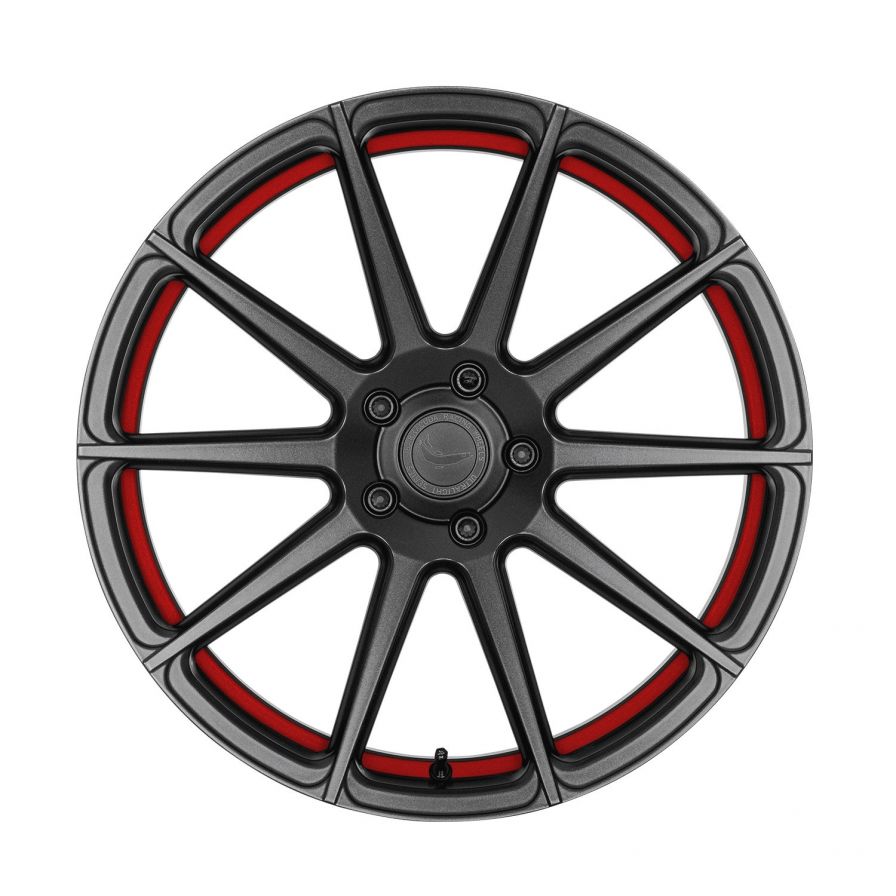 Barracuda<br>Project 2.0 - Matt Gunmetal Trimline Red (20x10.5)