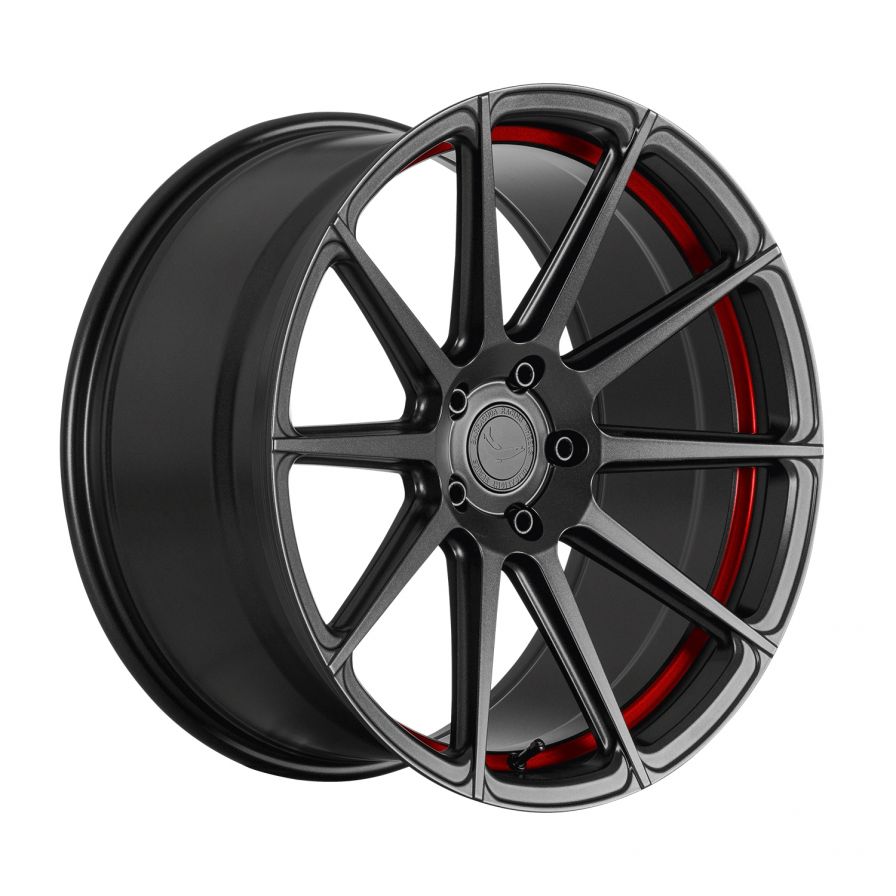 Barracuda<br>Project 2.0 - Matt Gunmetal Trimline Red (20x10.5)