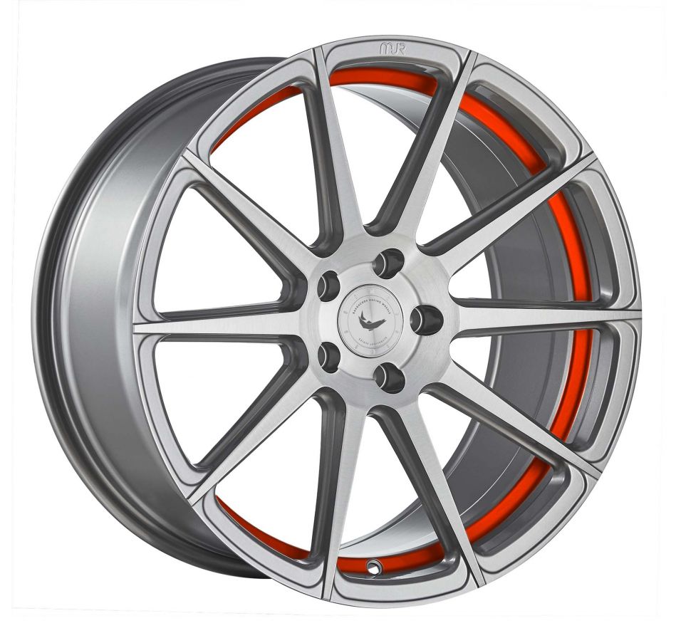 Barracuda<br>Project 2.0 - Silver Brushed Trimline Red (19x9.5)