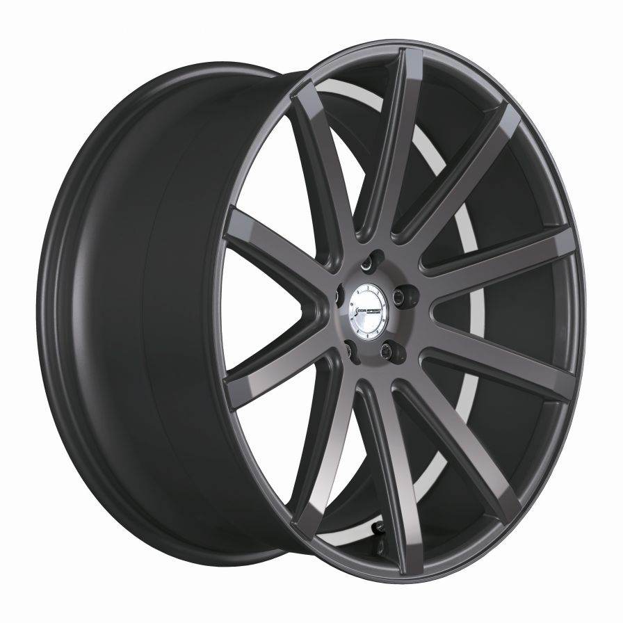 Corspeed<br>DeVille - Gunmetal Trimline Weiss (19x8.5)