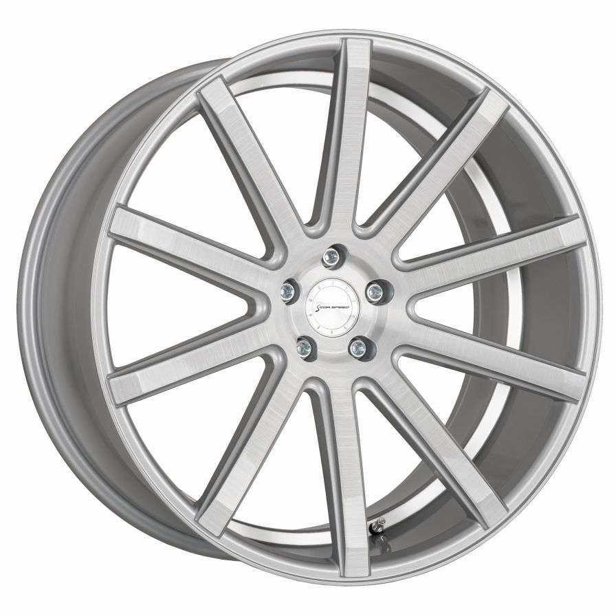 Corspeed<br>DeVille - Silver Brushed Trimline Weiss (22x10.5)