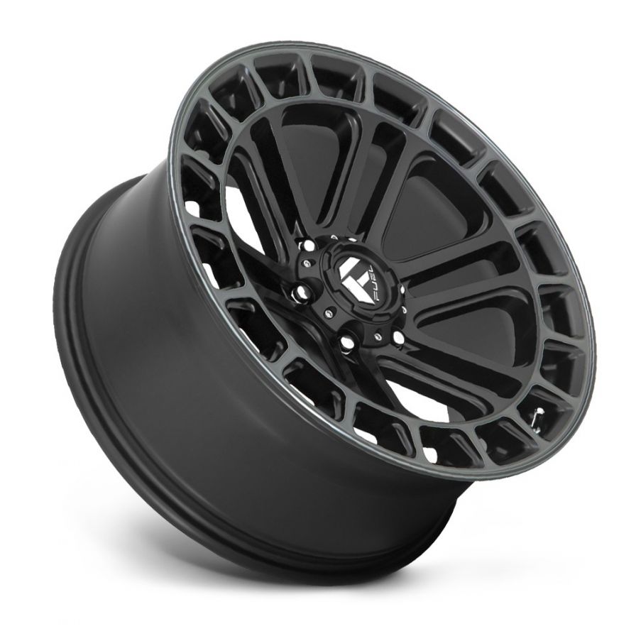 Fuel Wheels<br>Heater Matte Black Machined (20x10)