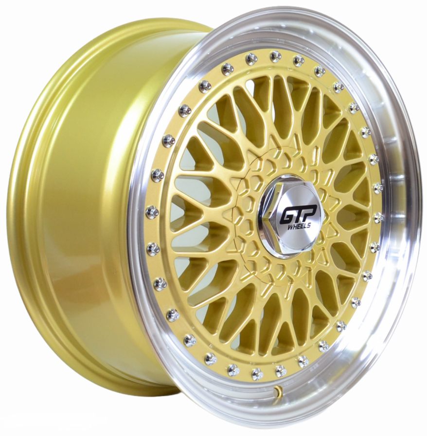 GTP Wheels<br>GTP 072 - Gold poliert (15x7)