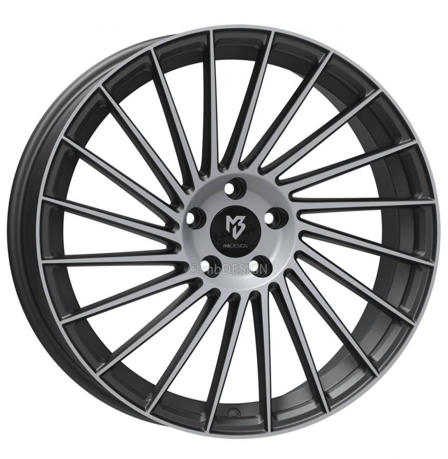 mbDESIGN<br>VR3 - Mattgrau poliert (18x7.5)